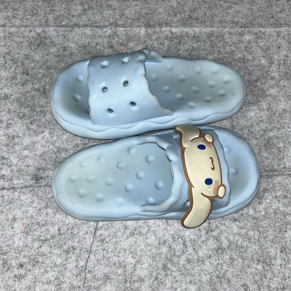Sanrio Cinnamoroll Light Baby Blue Slides Sandals Slippers Women's Size 38-39